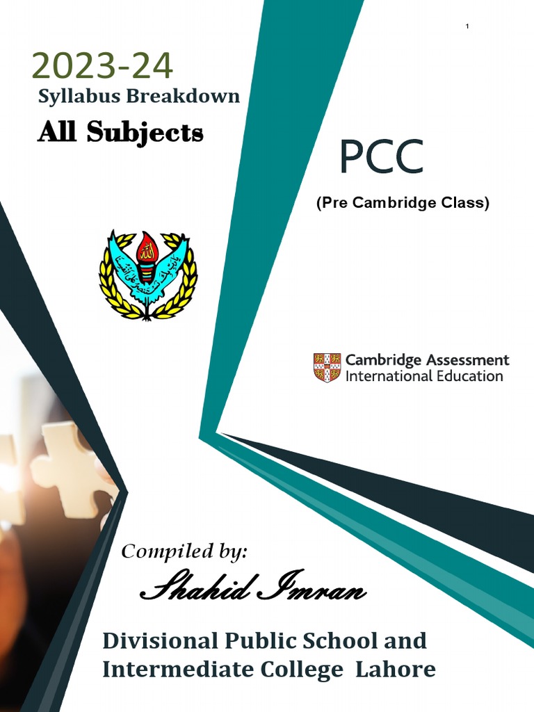 Dps class pcc syllabus breakdown 2023 24 all subjects pdf