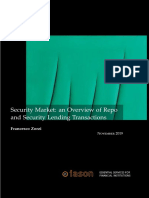 2019 Security Market - An Overview of Repo and Security Lending Transactions