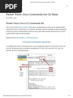 Packet Tracer Cisco Commands List CLI Basic - W7cloud