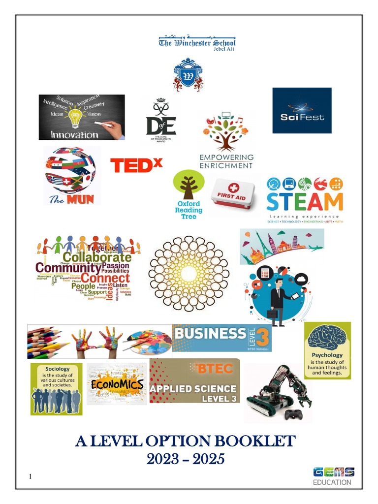A Level Option Booklet 2023-2025 | PDF | Mathematics | University And ...