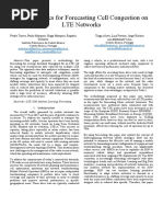 Data Analytics For Forecasting Cell Congestion On LTE Networks