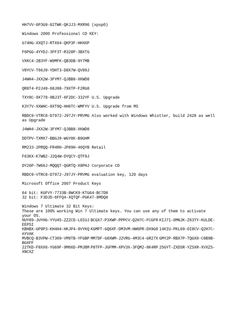 Product Key | PDF | Computers