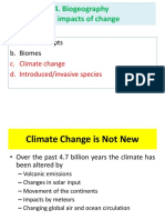 MS201 Topic 4 Biogeography - Climate Change