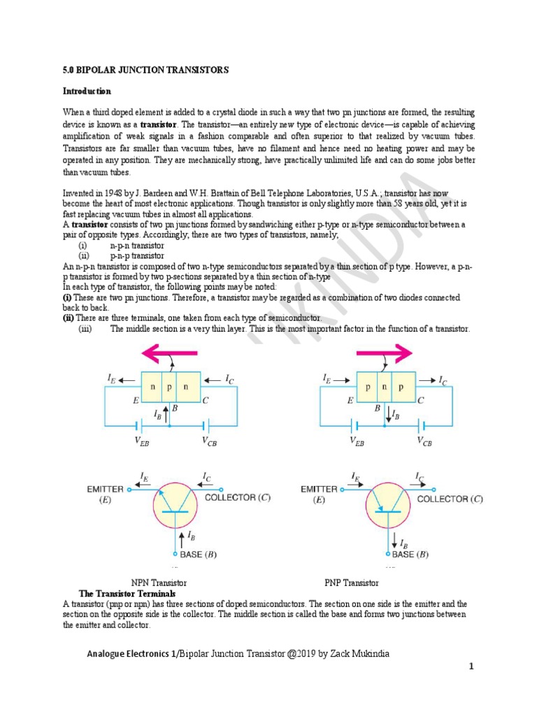 BIPOLAR JUNCTION TRANSISTORS PDF