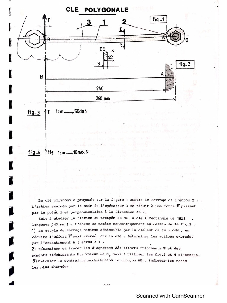 TD Flexion Poutre Encastrée | PDF
