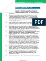 IB Diploma Geography Unit 5 Human Development and Diversity (HL Only) Test-yourself-Answers