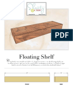 Free Plans DIY Floating Shelves
