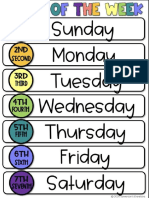 Days of The Week