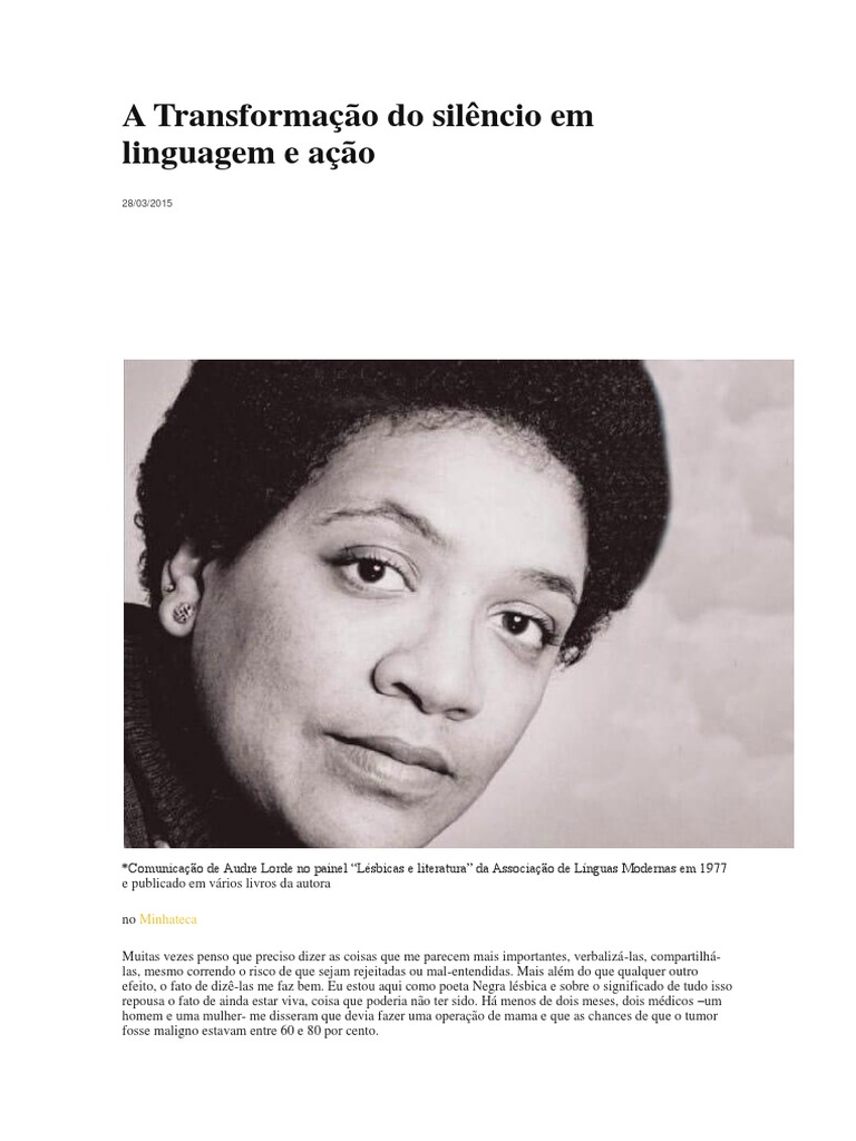 a-transforma-o-do-sil-ncio-em-linguagem-e-a-o-pdf