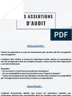 Assertions d’audit