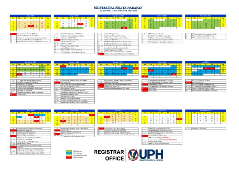 Kalender Akademik TA 2023 2024 Rev UPH Retreat PDF