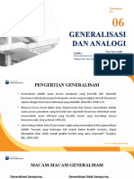 Generalisasi Dan Analogi: Powerpoint Ke