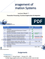 Week7-Lecture - MoIS - Transection Processing Systems Functional Applications & Integration - T3 2022