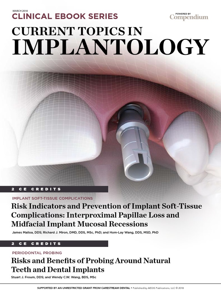 Risk Indicators and Prevention of Implant SoftTissue Complications