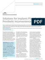 Solutions For Implants Placed With Prosthetic Inconvenience