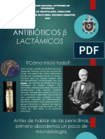 ANTIBIOTICOS B LACTAMICOS.