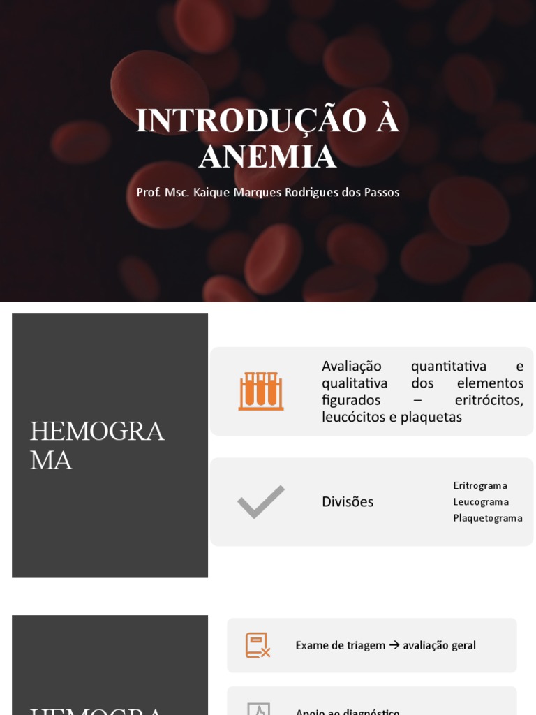Interpretação de Hemograma e Anemia | PDF