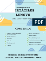 Pasos para Importar Computadores LENOVO