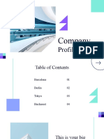 Company Profile Geometric Presentation Purple Variant