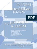 Presentasi (Peranan Informatika Di Bidang Industri Rekaman) Kelompok 4