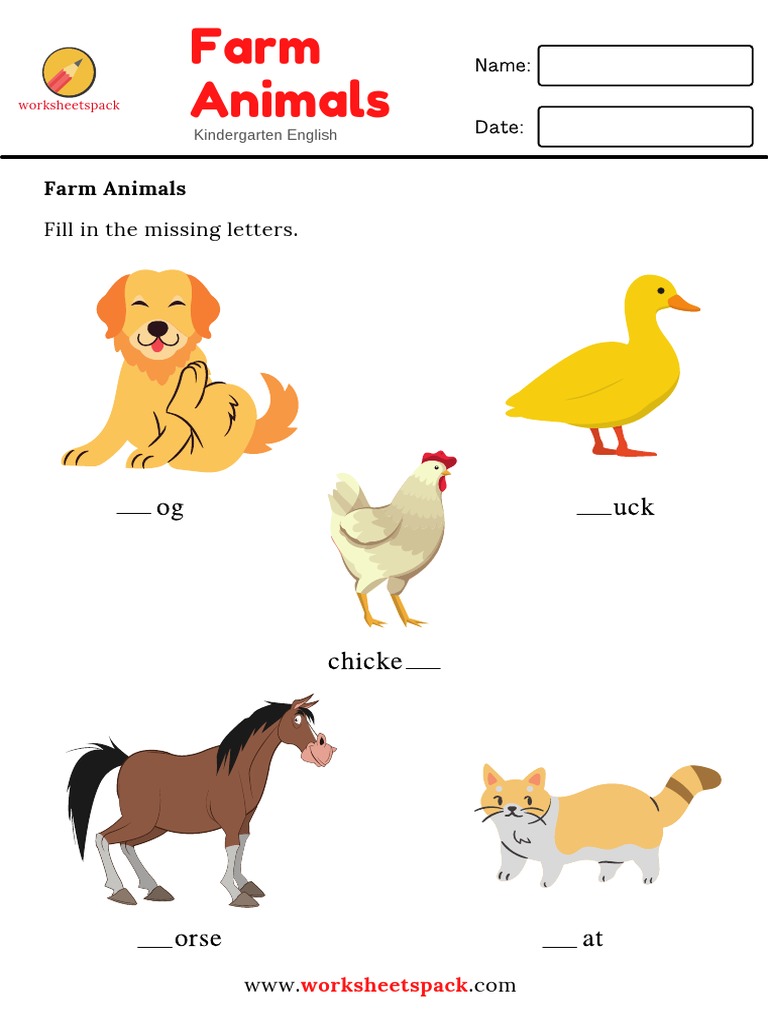 Free Farm Printables PDF