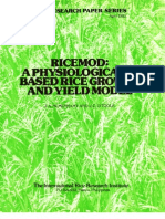 IRPS 87 Ricemod- A Physiologically Based Rice Growth and Yield Model