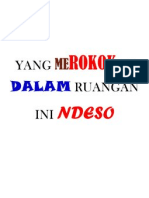 Yang Merokok Di Dalam Ruangan Ini Ndeso