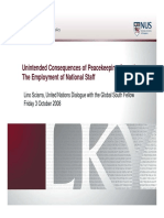 Unintended Consequences of Peacekeeping Operations - The Employment of National Staff