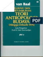 Sejarah Dan Pertumbuhan Teori Antropologi Budaya (Hingga Dekade 1970) Jilid 2 by J. Van Baal