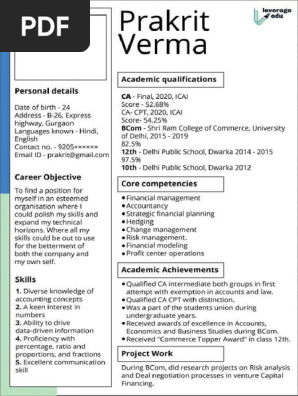 CV RESUME 724x1024 | PDF
