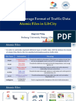 A Unified Storage Format of Traffic Data Atomic Files in LibCity