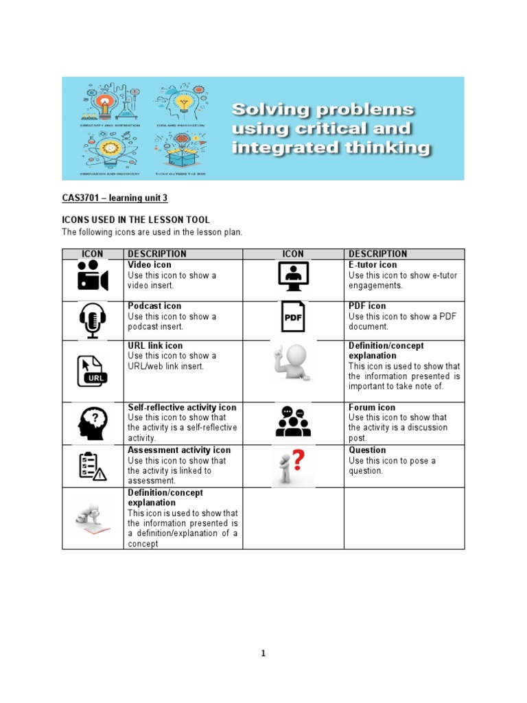 Learning Unit 3 | PDF