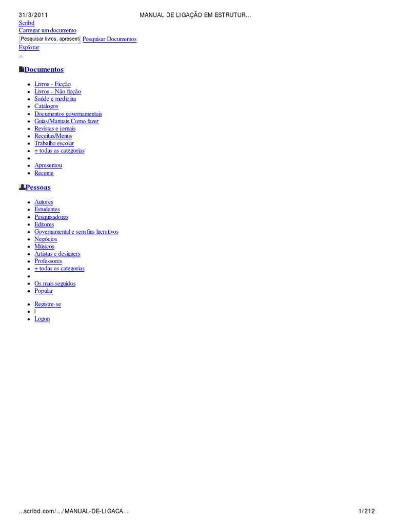 Manual De Ligação Em Estrutura Metálica Pdf