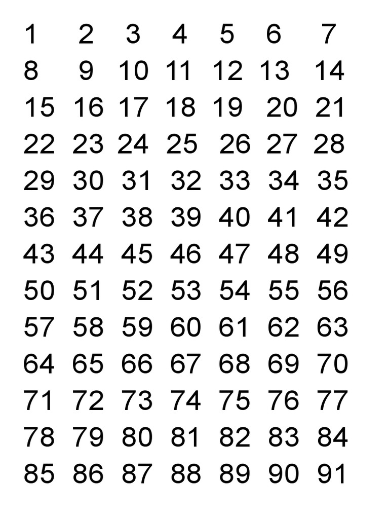 Numeros 1 100 pdf
