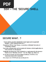 HTTPS - Secure Shell SSH