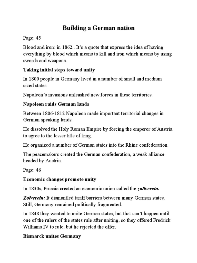 Building A German Nation PDF Kingdom Of Prussia German Empire