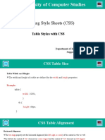 CSS Table Style