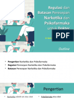 Regulasi Dan Batasan Peresepan Narkotika Dan Psikofarmaka Untuk Dokter Umum