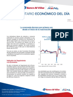 La Economia Decrece Por Primera Vez Desde El Inicio de La Reactivacion