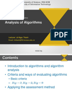 DSA - Topic 2 - Analysis of Algorithms