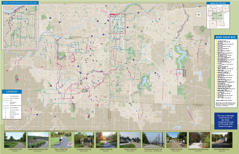 KC Bike Map | PDF | Kansas City | Road Transport