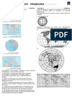 LISTA DE EXERCÍCIOS - PROJEÇÕES