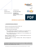 Informe Clasificación Fuego EUROFLOOR EPOX 100 Español