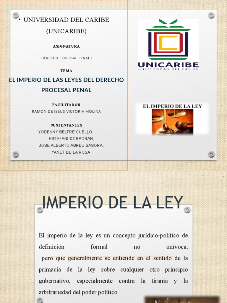 Definición del Imperio de la Ley | PDF | Derecho | Religión y ...