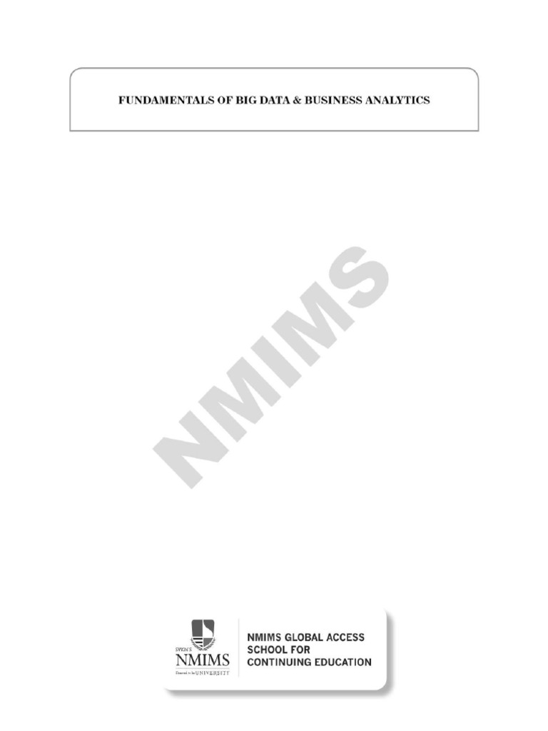 Fundamentals of Big Data & Business Analytics Ebook | PDF
