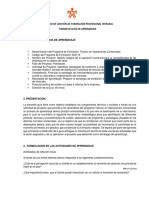 Proceso de Gestión de Formación Profesional Integral Formato Guía de Aprendizaje