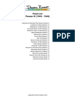 Panzer IV Paint List