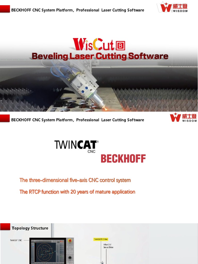 WisCut B The Beveling Laser Cutting Software with BECKHOFF CNC System