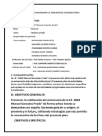 Plan de Trabajo 51 Aniversario