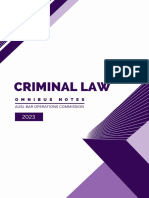 2023 Omnibus Notes - Criminal Law